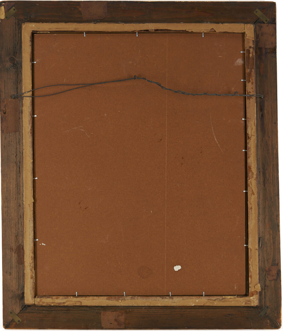 Lot 713: Charles Inzer Oil Painting, Girl with Cat