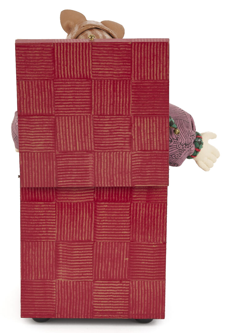 Lot 716: Akira Blount Jack in the Box Folk Art Soft Sculpture