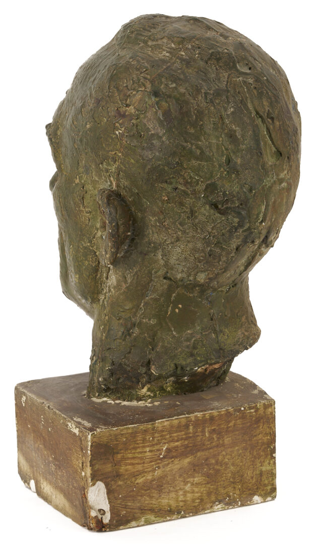 Lot 717: Puryear Mims Portrait Bust of Robert Penn Warren