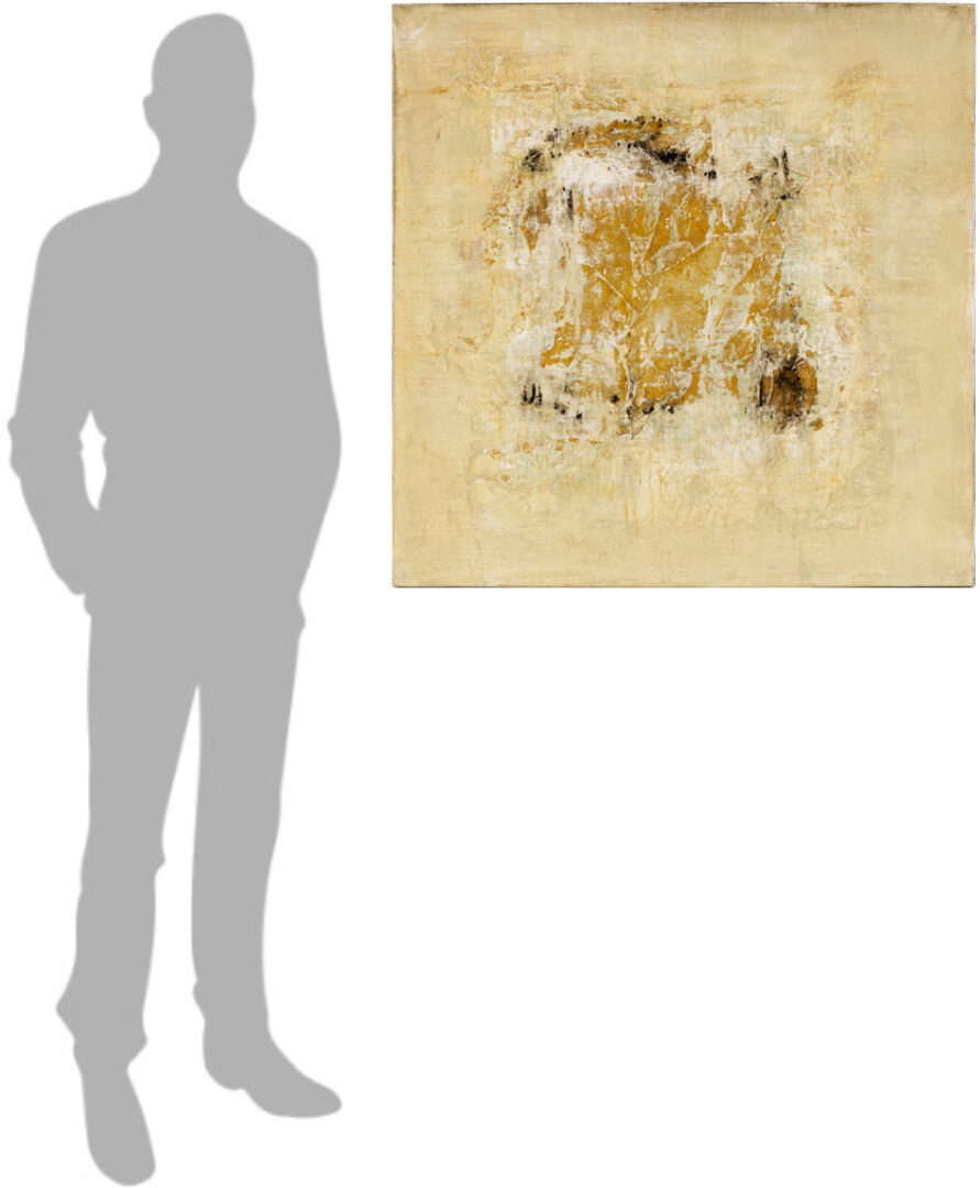 Lot 718: Brad Robertson Abstract Painting, Beneath the Surface