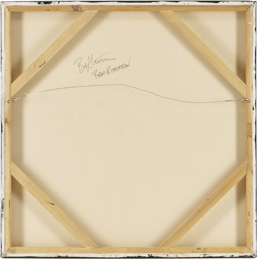 Lot 718: Brad Robertson Abstract Painting, Beneath the Surface