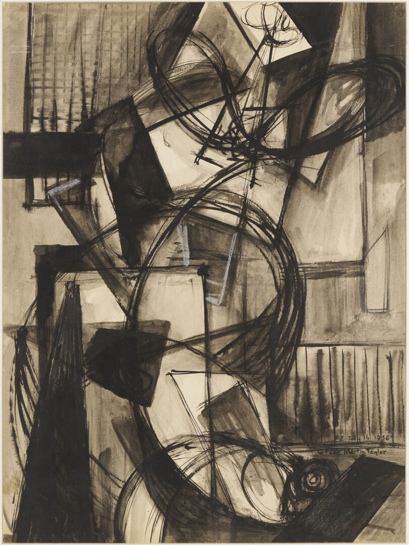 Lot 720: Grace Martin Taylor Abstract W/C Painting