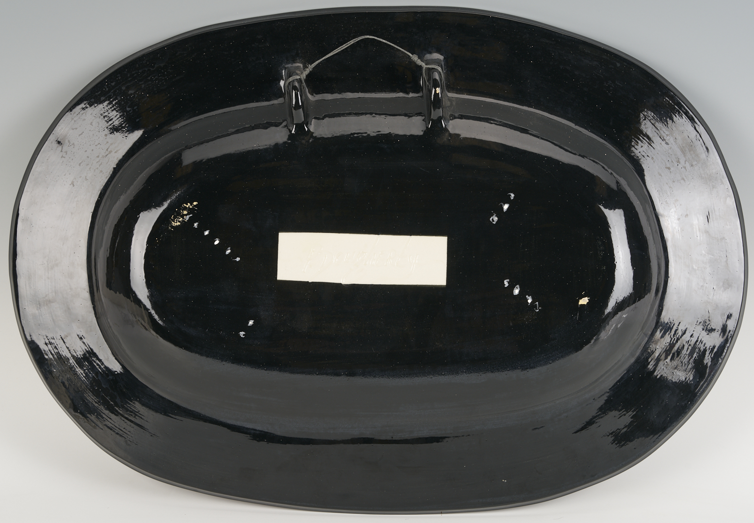 Lot 721: 4 Patrick Dougherty Polychrome Ceramic Wall Plaques