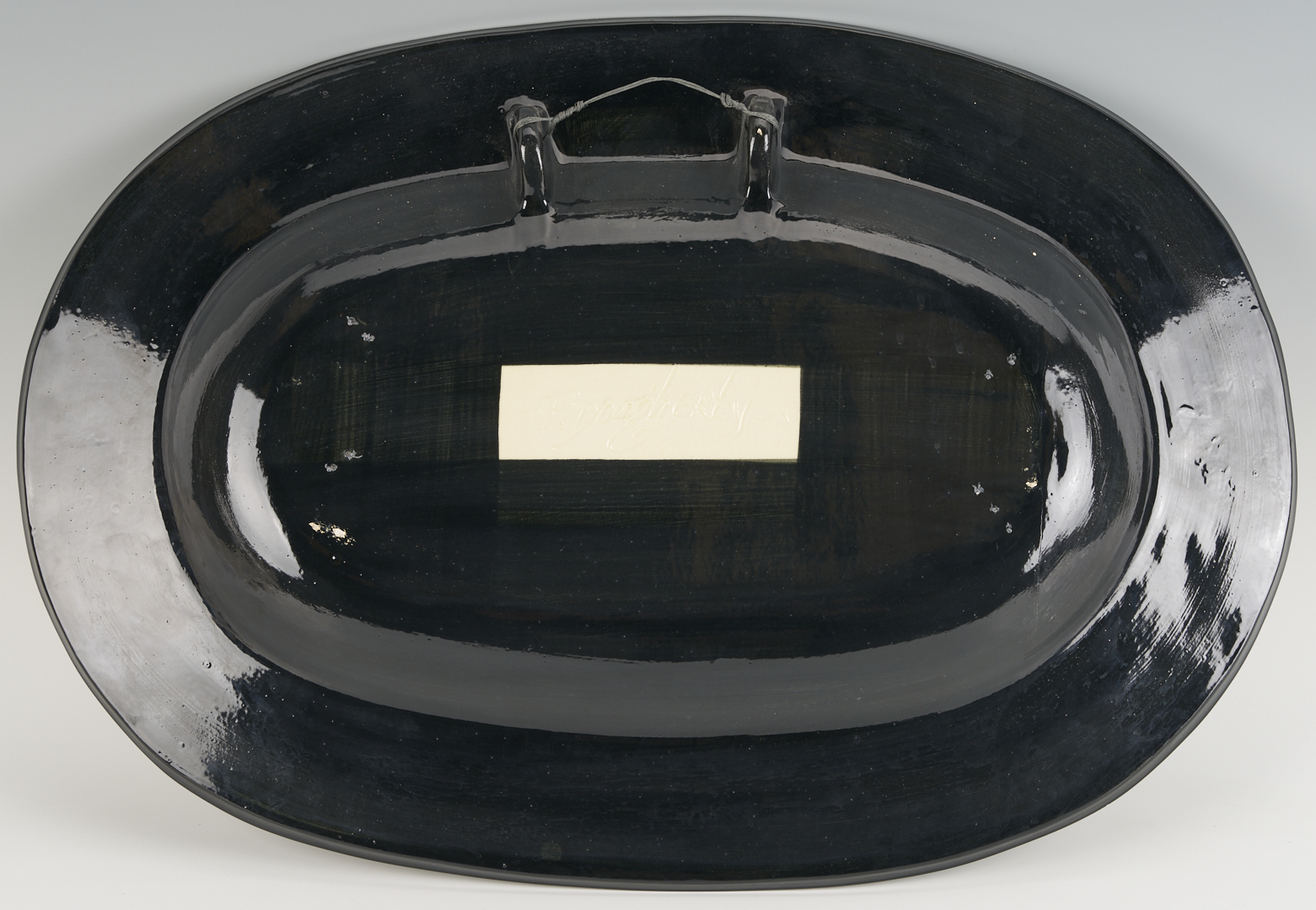 Lot 721: 4 Patrick Dougherty Polychrome Ceramic Wall Plaques