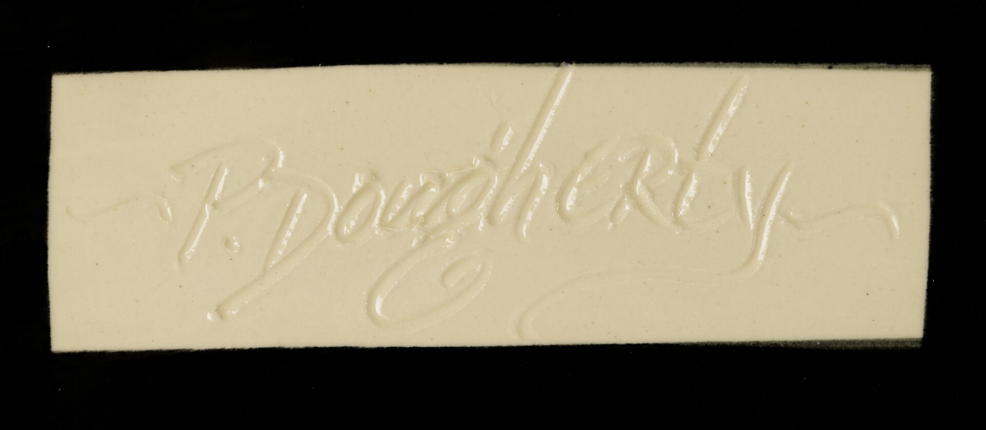 Lot 721: 4 Patrick Dougherty Polychrome Ceramic Wall Plaques