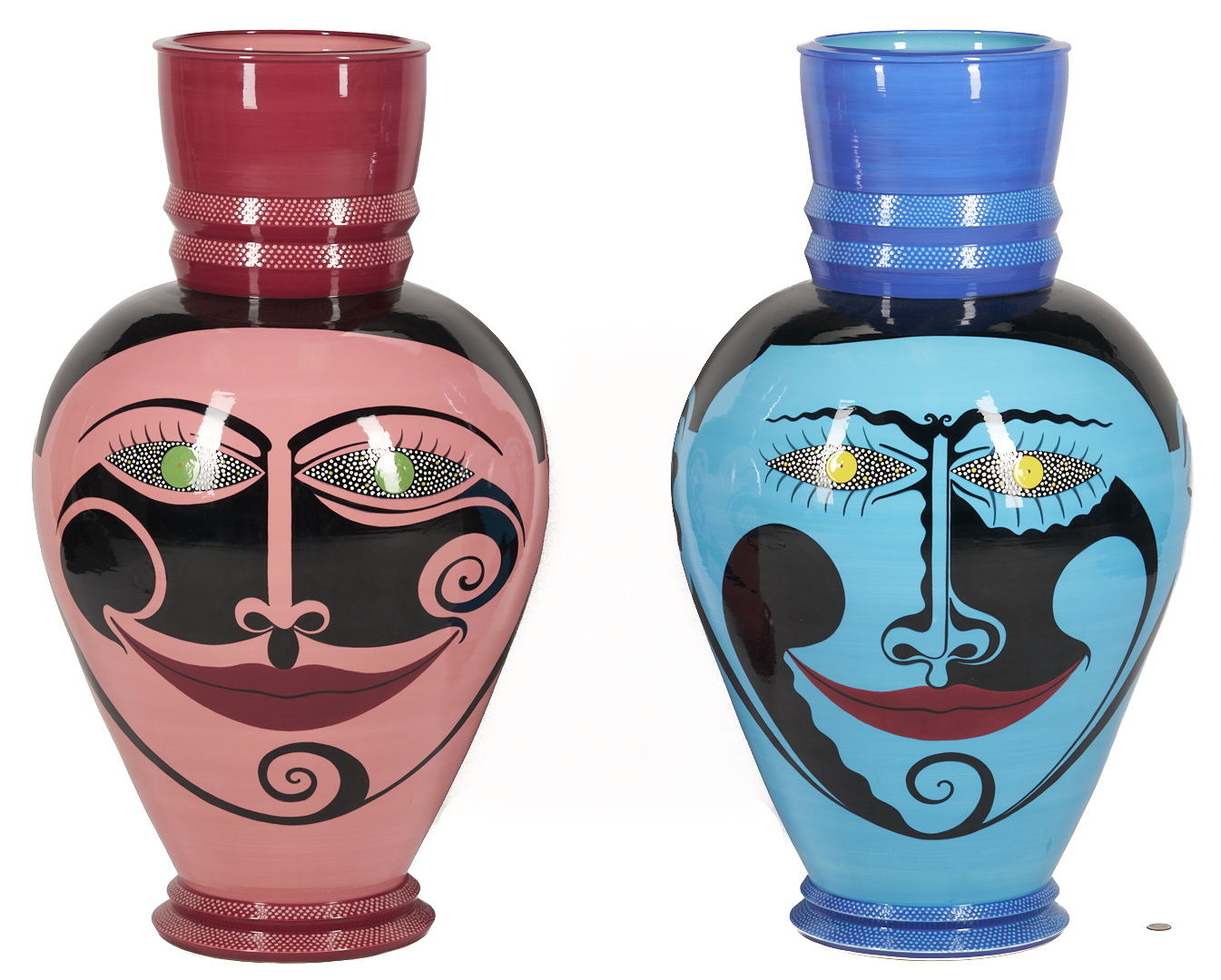 Lot 722: 2 Large Patrick L. Dougherty Ceramic Vessels