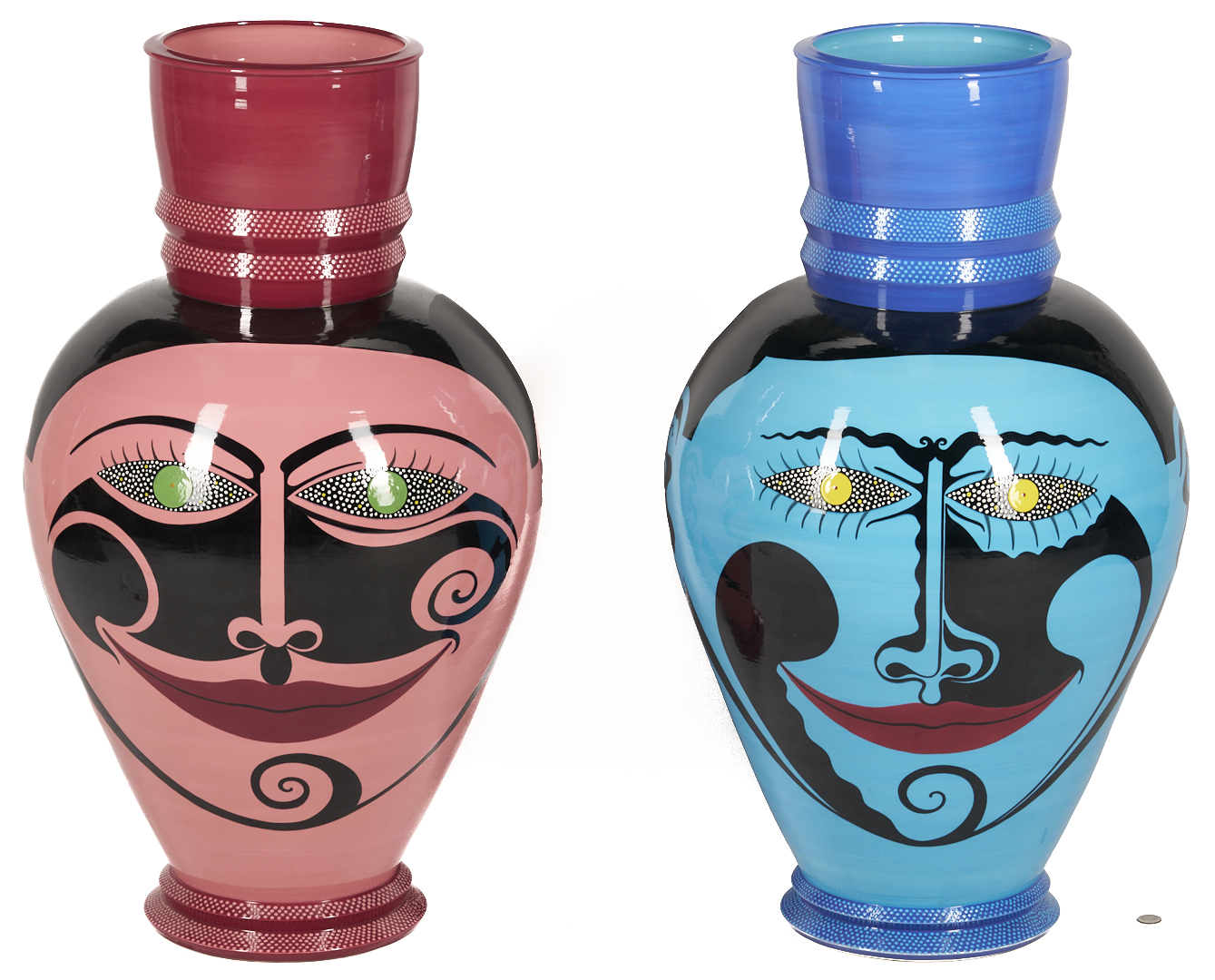 Lot 722: 2 Large Patrick L. Dougherty Ceramic Vessels