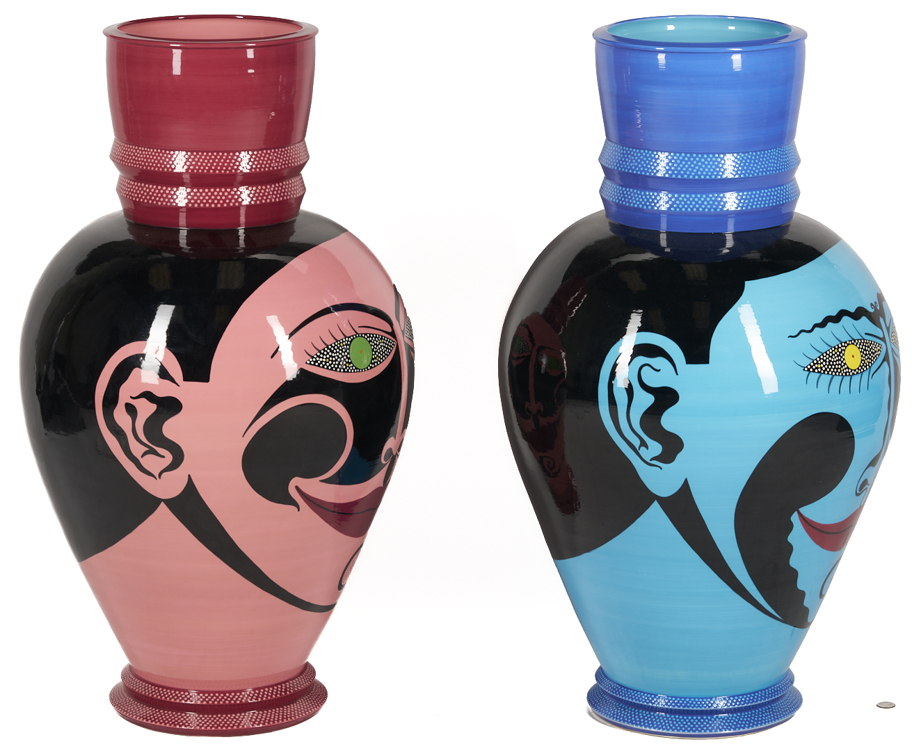 Lot 722: 2 Large Patrick L. Dougherty Ceramic Vessels