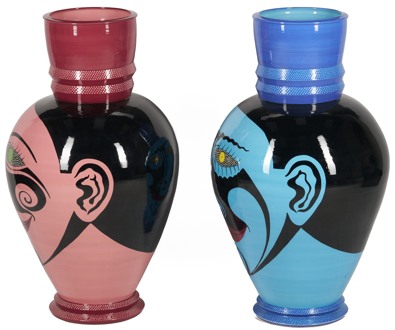 Lot 722: 2 Large Patrick L. Dougherty Ceramic Vessels