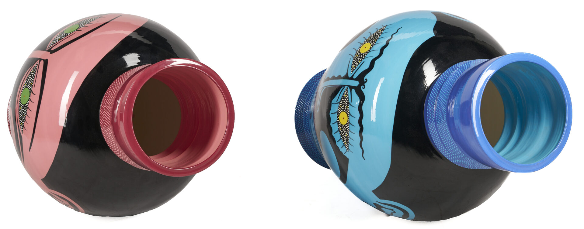 Lot 722: 2 Large Patrick L. Dougherty Ceramic Vessels