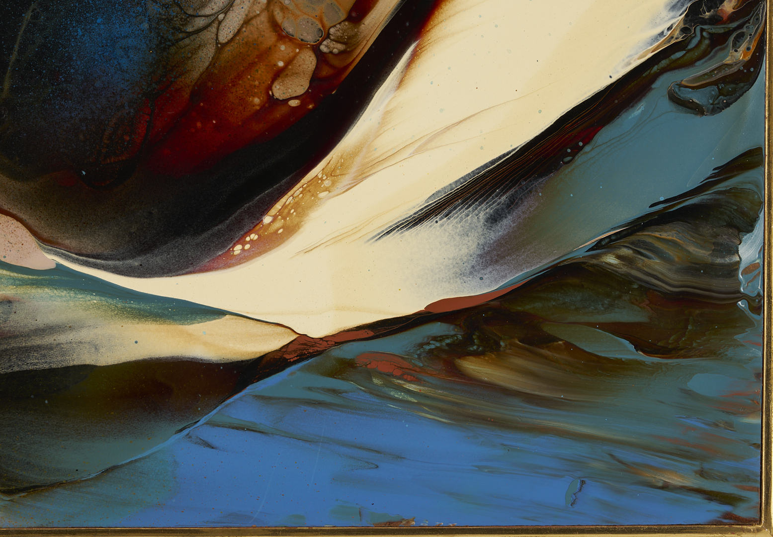 Lot 724: Leonardo Nierman Abstract Oil Painting, Vuelo Nocturno