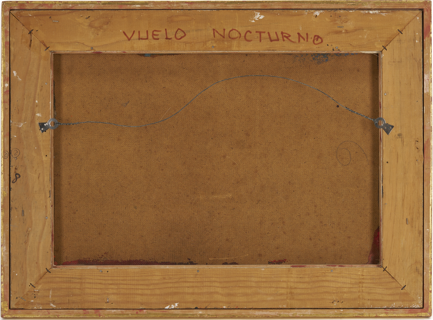 Lot 724: Leonardo Nierman Abstract Oil Painting, Vuelo Nocturno