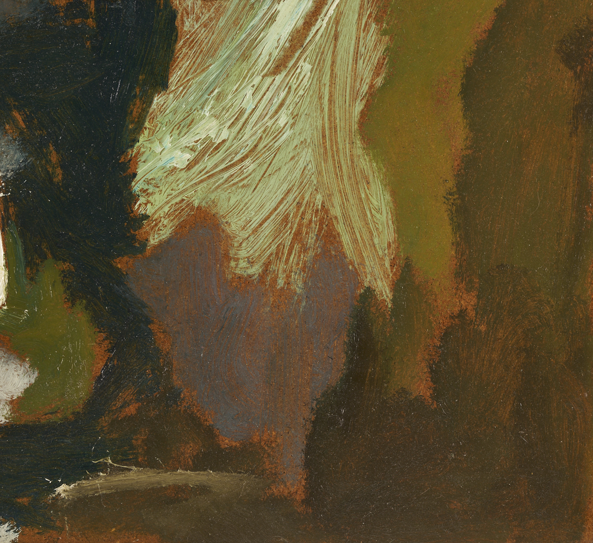 Lot 725: Sterling Strauser O/B Framed Abstract Painting