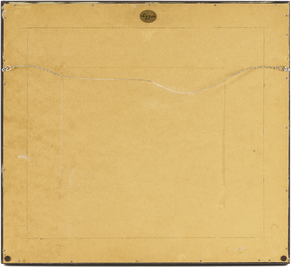 Lot 725: Sterling Strauser O/B Framed Abstract Painting