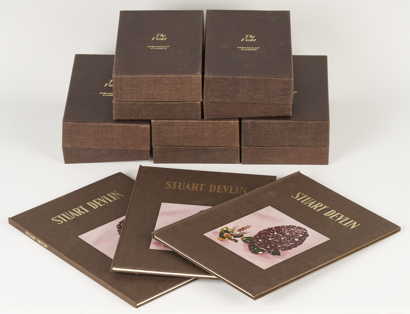 Lot 72: 6 Stuart Devlin Sterling Goblets, Violet Pattern