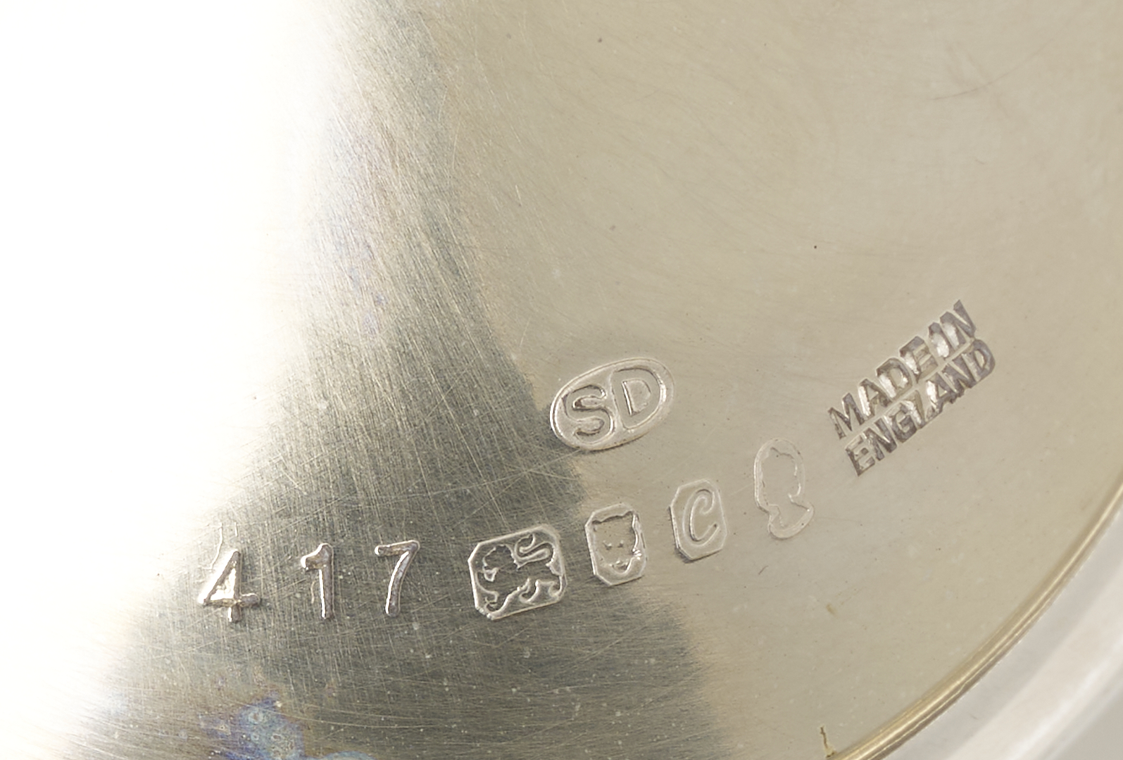 Lot 72: 6 Stuart Devlin Sterling Goblets, Violet Pattern