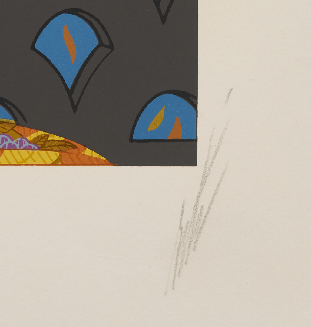 Lot 730: 4 Signed Erte Serigraphs Incl. Fall, The Duel, The Nile, & Tempest