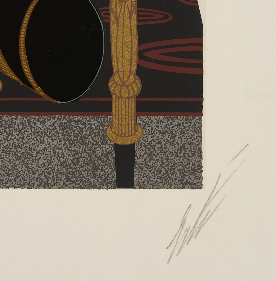 Lot 730: 4 Signed Erte Serigraphs Incl. Fall, The Duel, The Nile, & Tempest