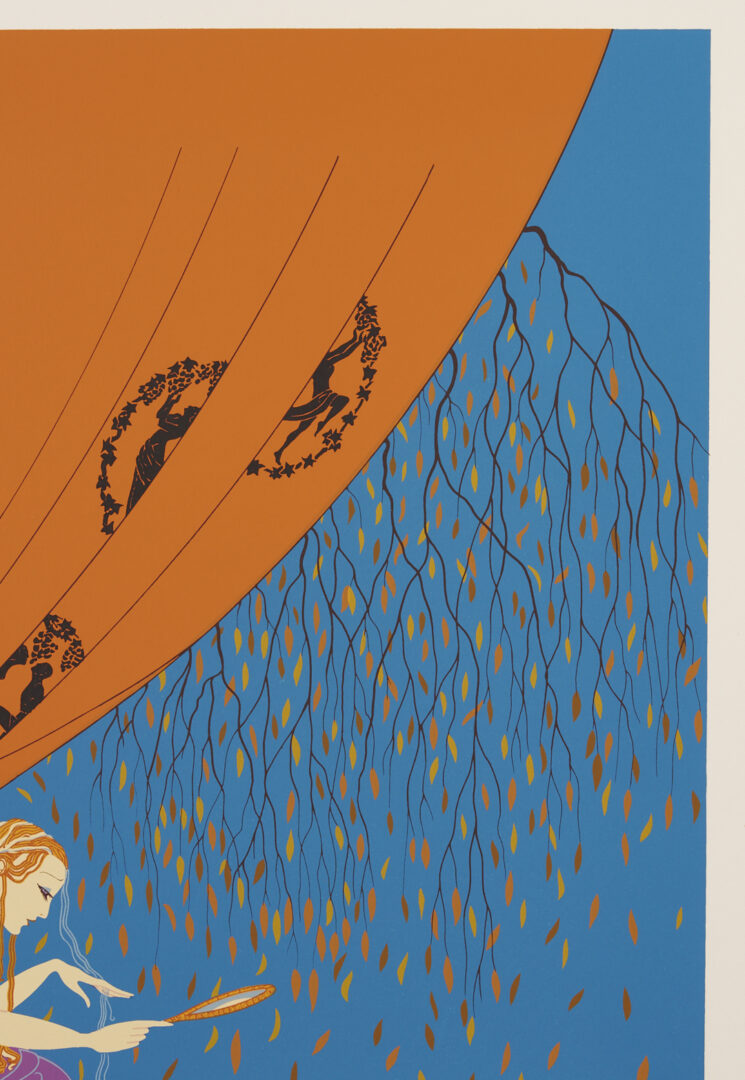 Lot 730: 4 Signed Erte Serigraphs Incl. Fall, The Duel, The Nile, & Tempest