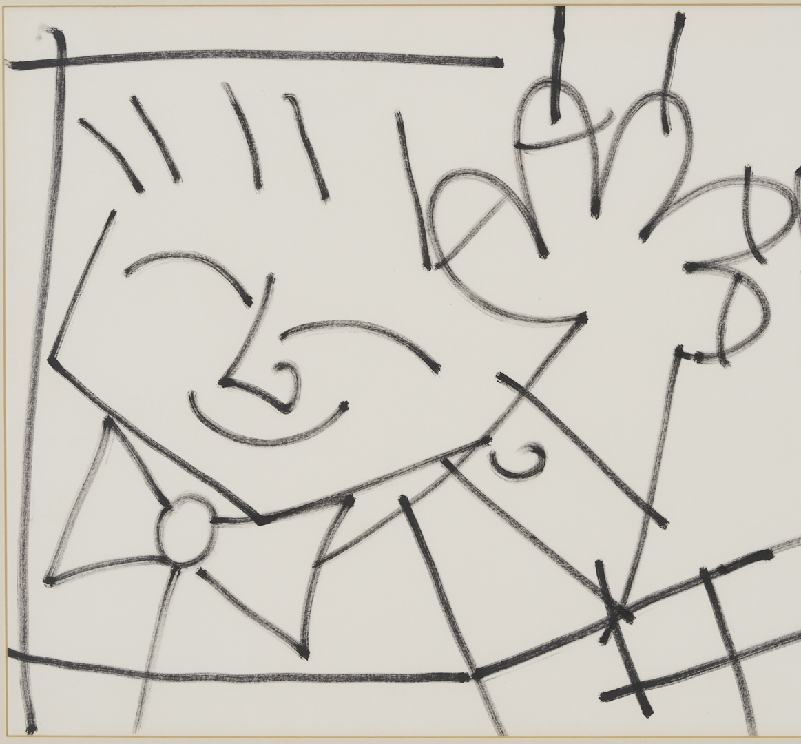 Lot 731: 3 Romero Britto Art Items: Drawing, Print and Pastel