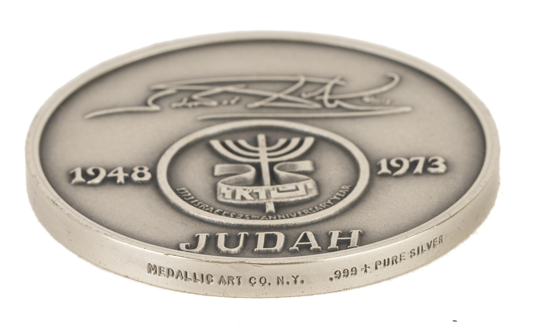 Lot 735: Salvador Dali Tribes of Israel Silver Medallion Set in Case