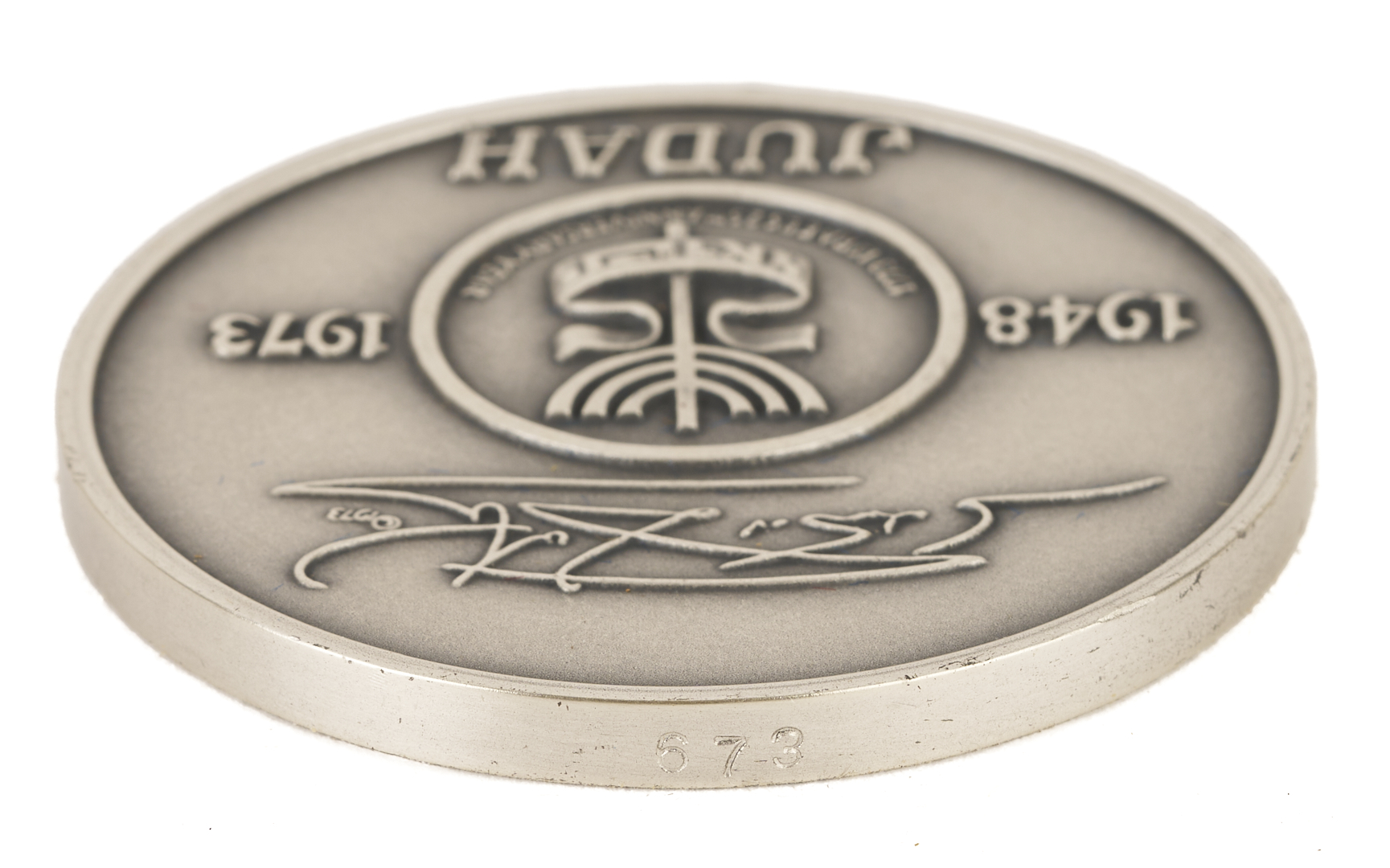 Lot 735: Salvador Dali Tribes of Israel Silver Medallion Set in Case