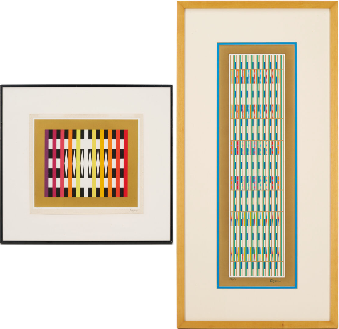 Lot 736: 2 Yaacov Agam Signed Serigraphs