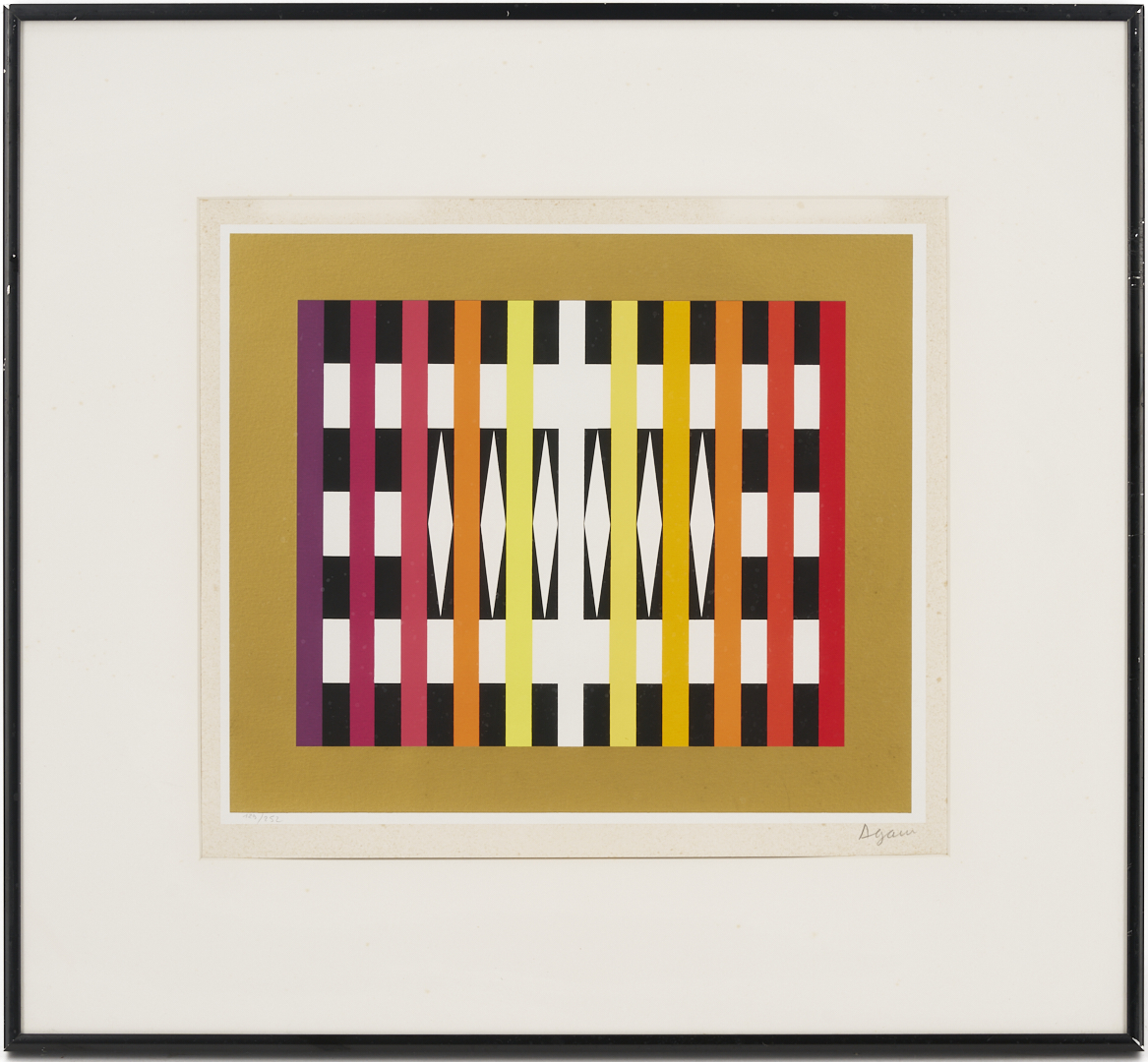 Lot 736: 2 Yaacov Agam Signed Serigraphs