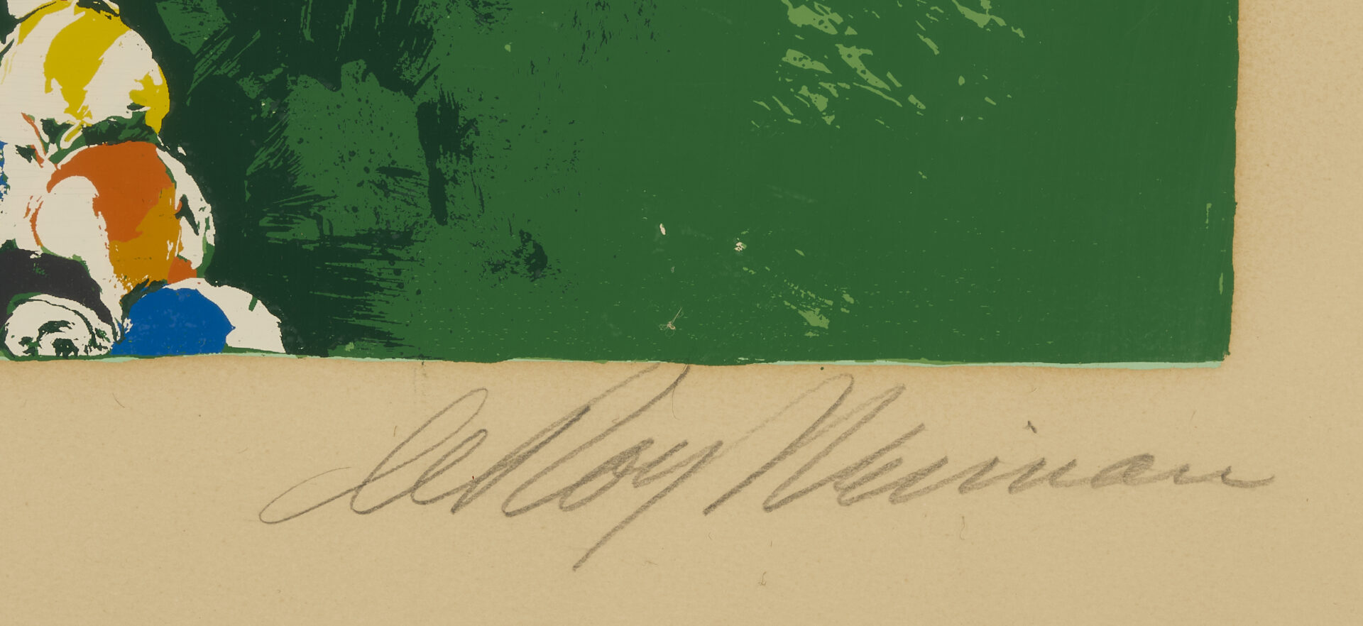 Lot 737: LeRoy Neiman Signed Serigraph, Black Break