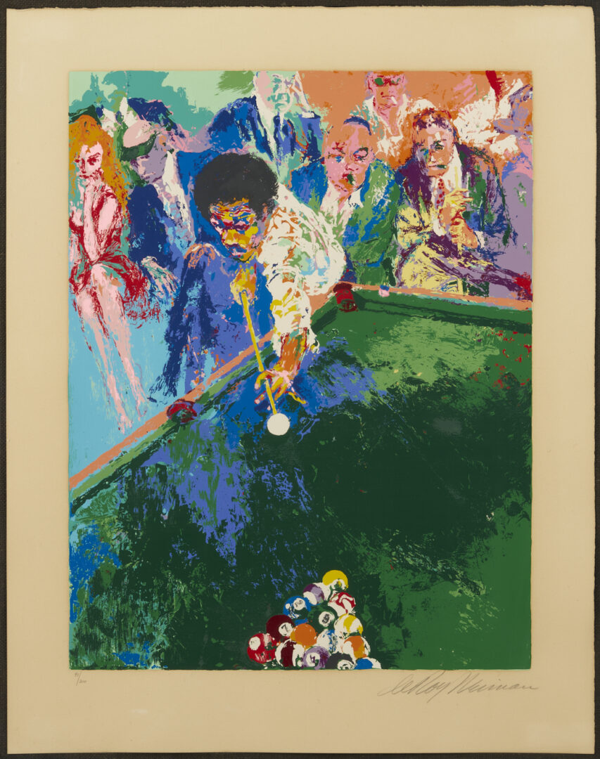 Lot 737: LeRoy Neiman Signed Serigraph, Black Break
