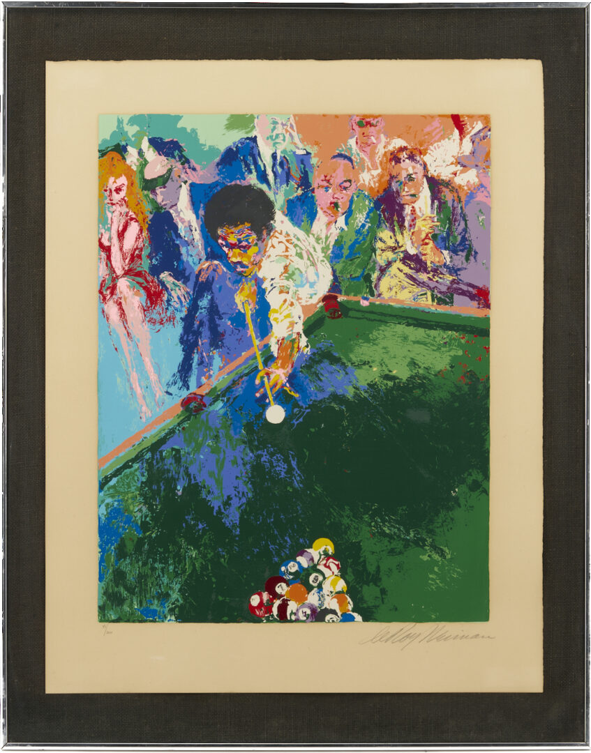 Lot 737: LeRoy Neiman Signed Serigraph, Black Break