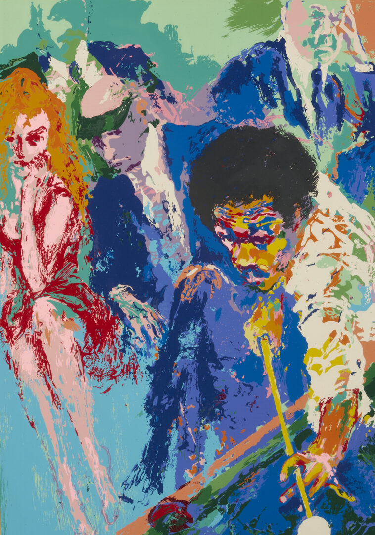 Lot 737: LeRoy Neiman Signed Serigraph, Black Break