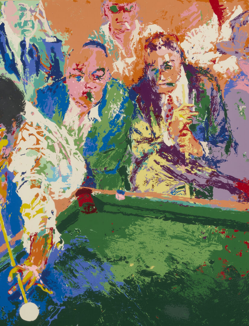 Lot 737: LeRoy Neiman Signed Serigraph, Black Break