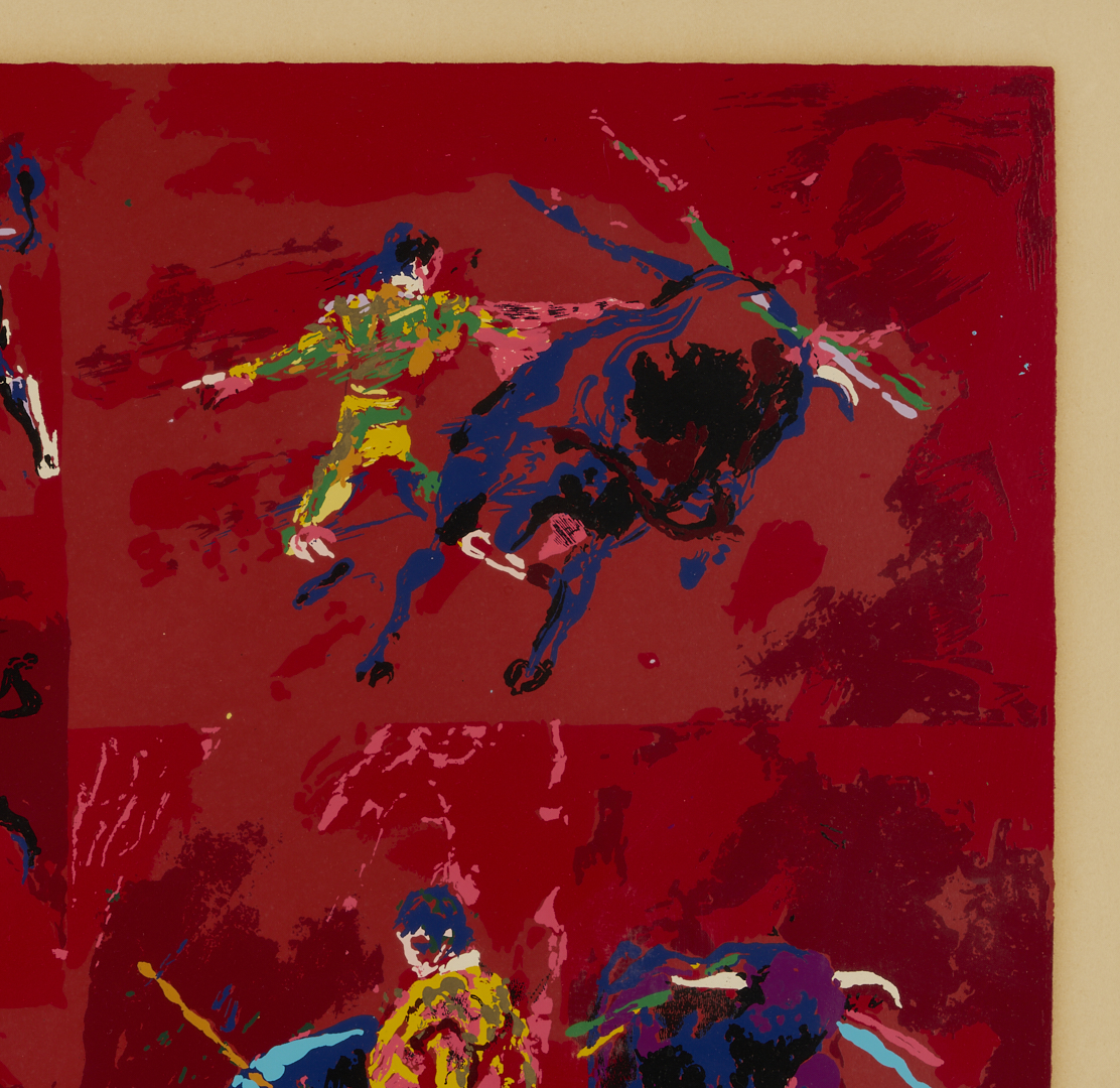 Lot 738: LeRoy Neiman Signed Serigraph, Red Corrida AKA Bull Fight