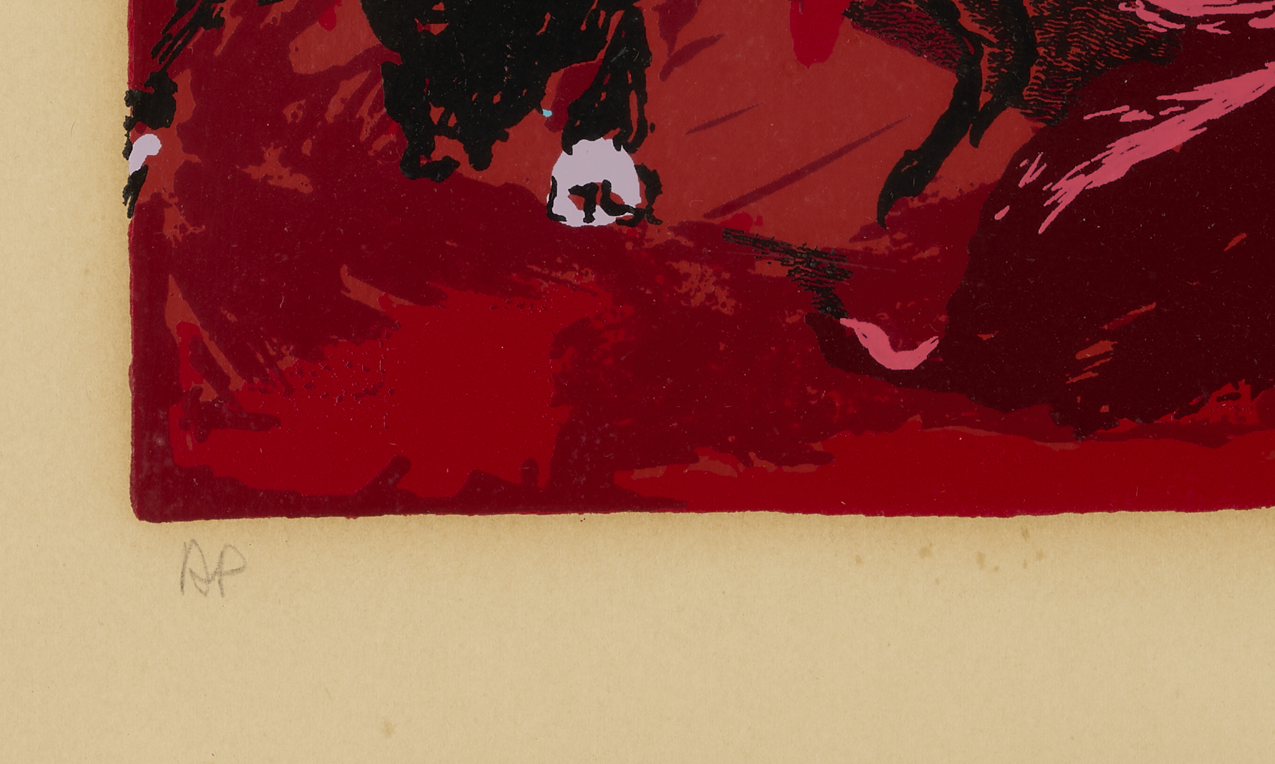 Lot 738: LeRoy Neiman Signed Serigraph, Red Corrida AKA Bull Fight