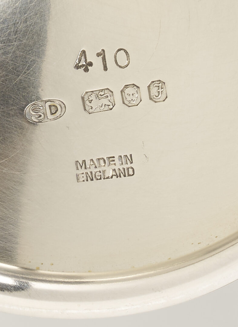 Lot 73: 5 Stuart Devlin Parcel Gilt Silver Goblets, English Rose Pattern