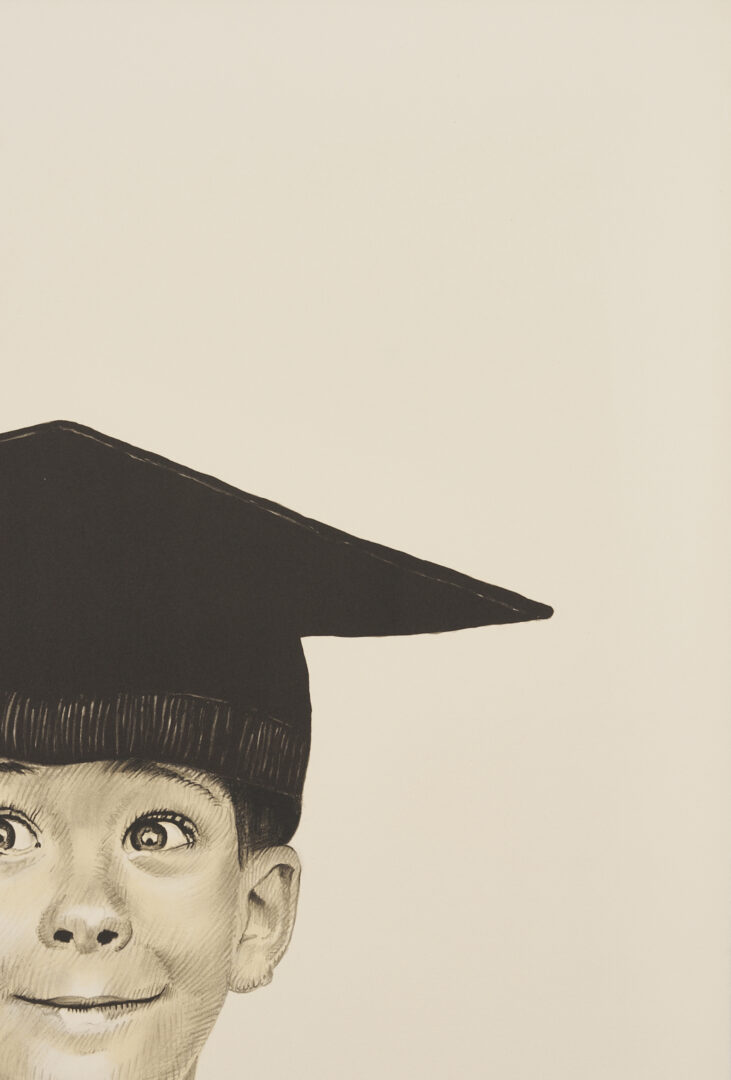 Lot 740: Norman Rockwell Signed Lithograph, Big Day