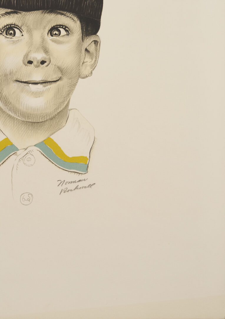 Lot 740: Norman Rockwell Signed Lithograph, Big Day