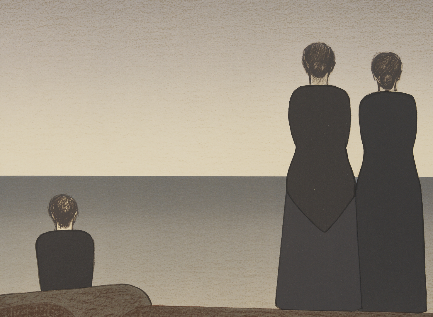 Lot 741: Will Barnet Lithograph, Peter Grimes from the Metropolitan Opera Fine Art II Portfolio