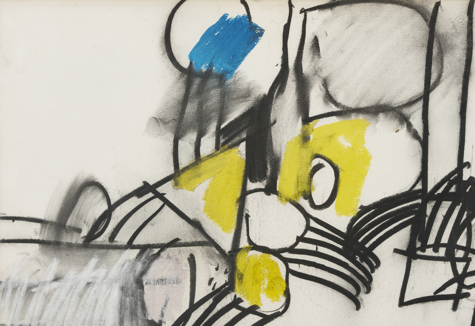 Lot 742: Joseph J. Steffanelli Mixed Media Abstract Composition