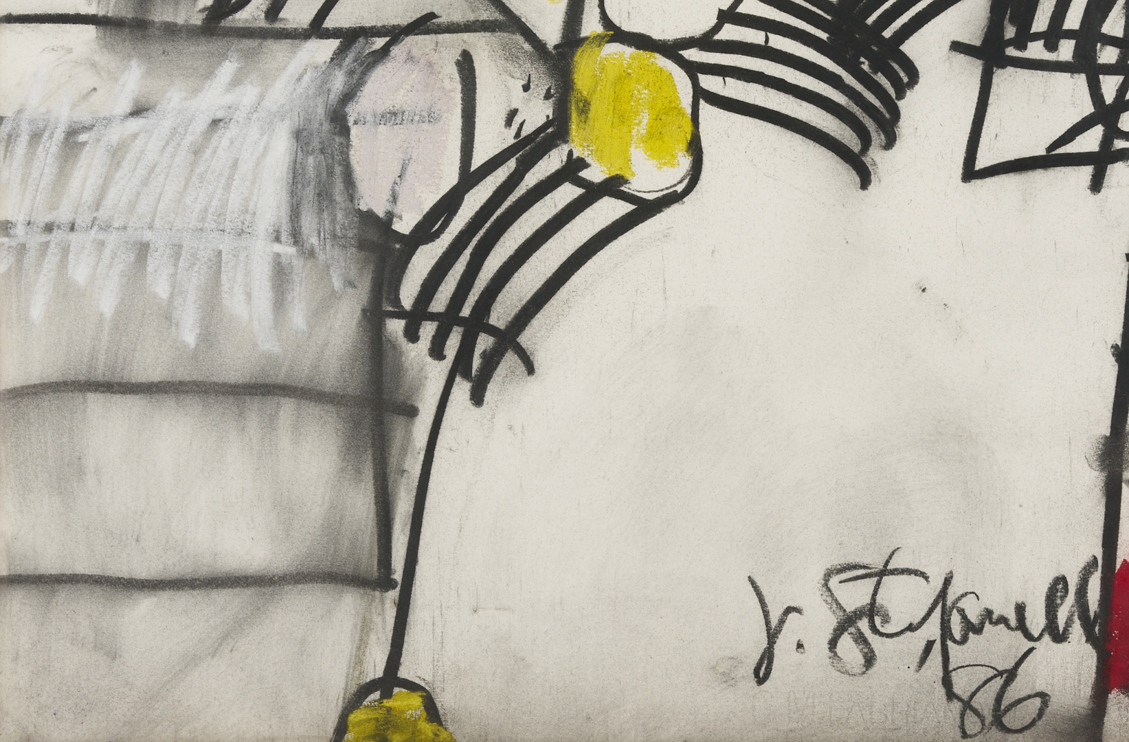 Lot 742: Joseph J. Steffanelli Mixed Media Abstract Composition