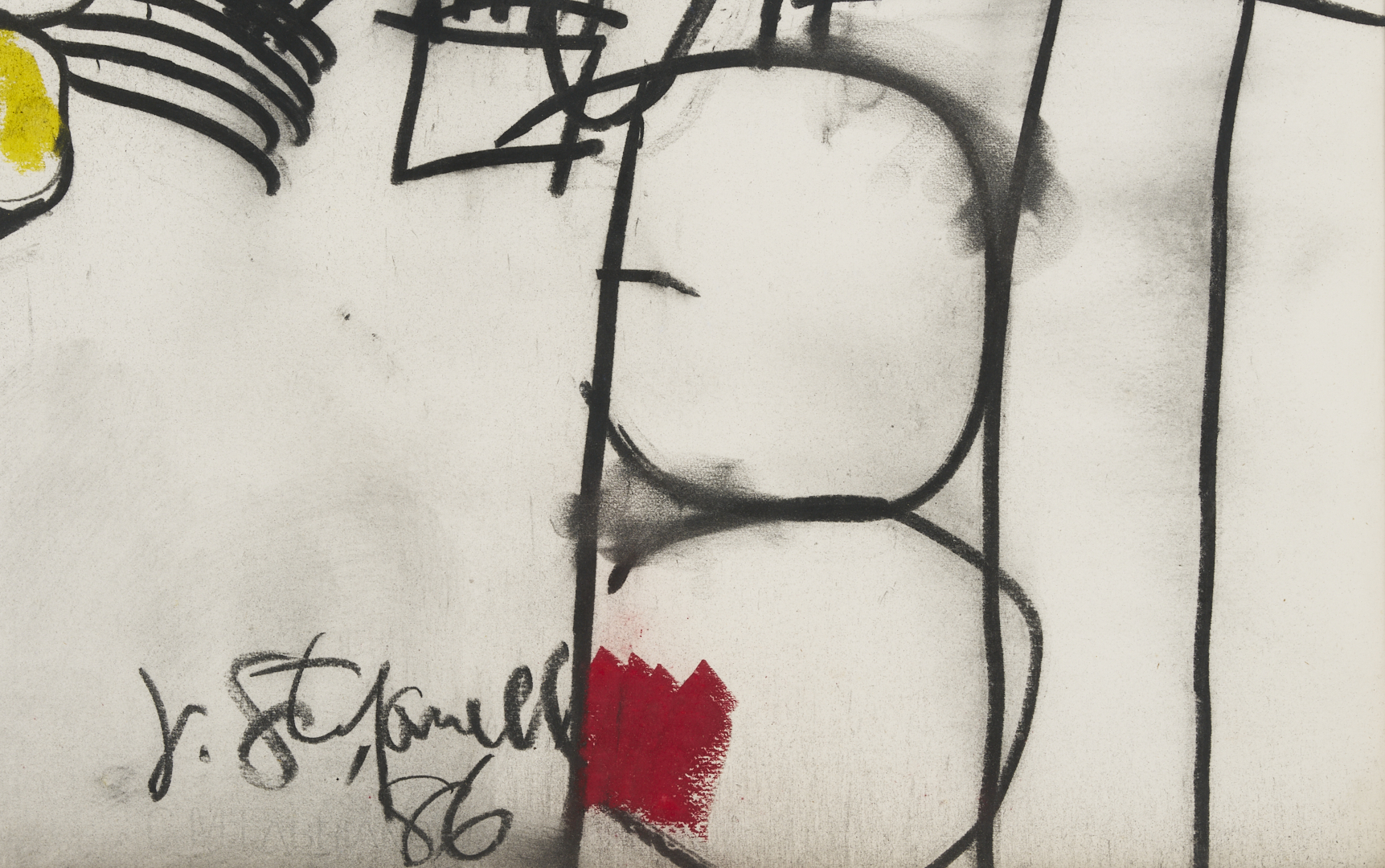 Lot 742: Joseph J. Steffanelli Mixed Media Abstract Composition