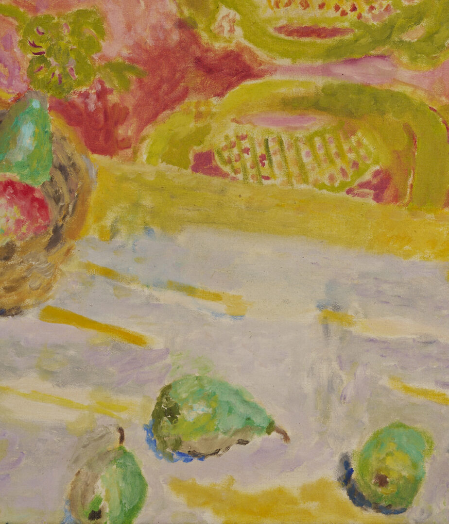 Lot 743: Jean Venitien O/C Painting, Still Life with Pears