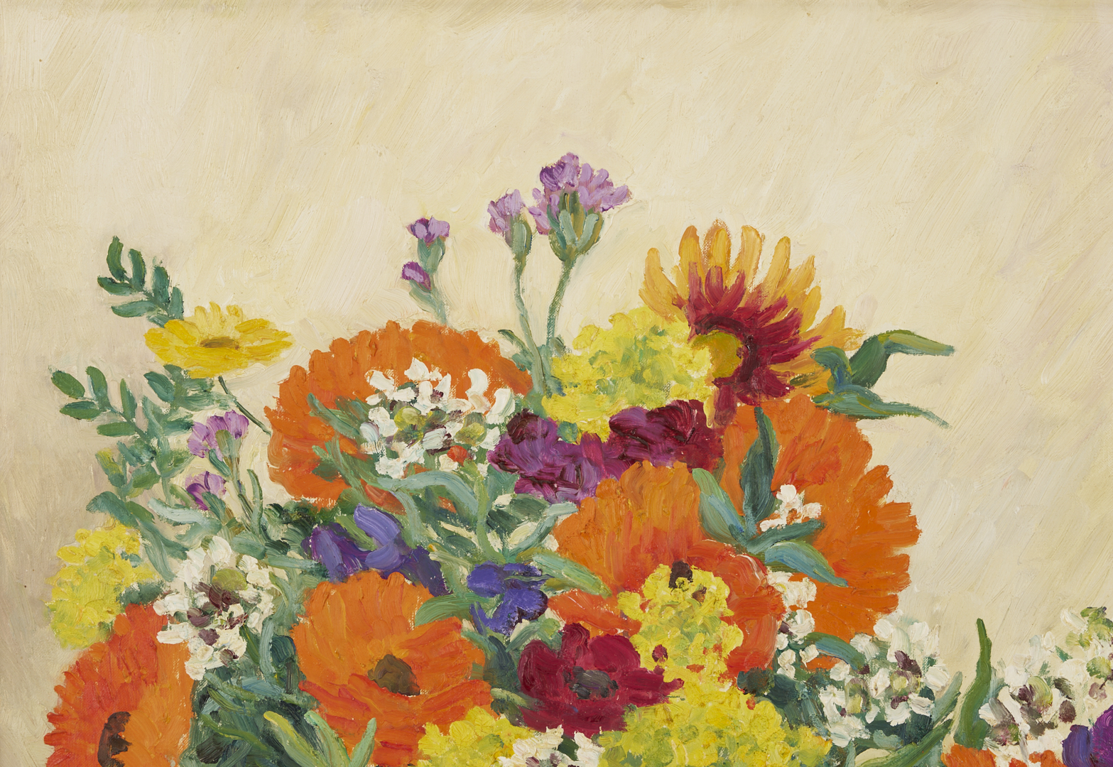 Lot 744: Marie Lucie Nessi-Valtat O/C Floral Still Life Painting