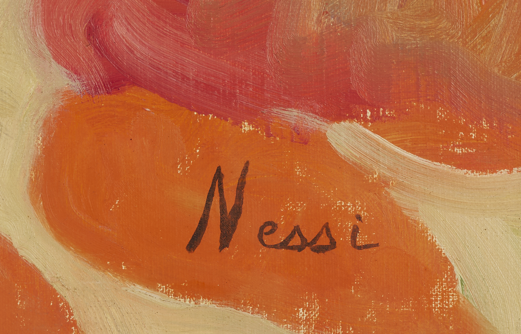 Lot 744: Marie Lucie Nessi-Valtat O/C Floral Still Life Painting