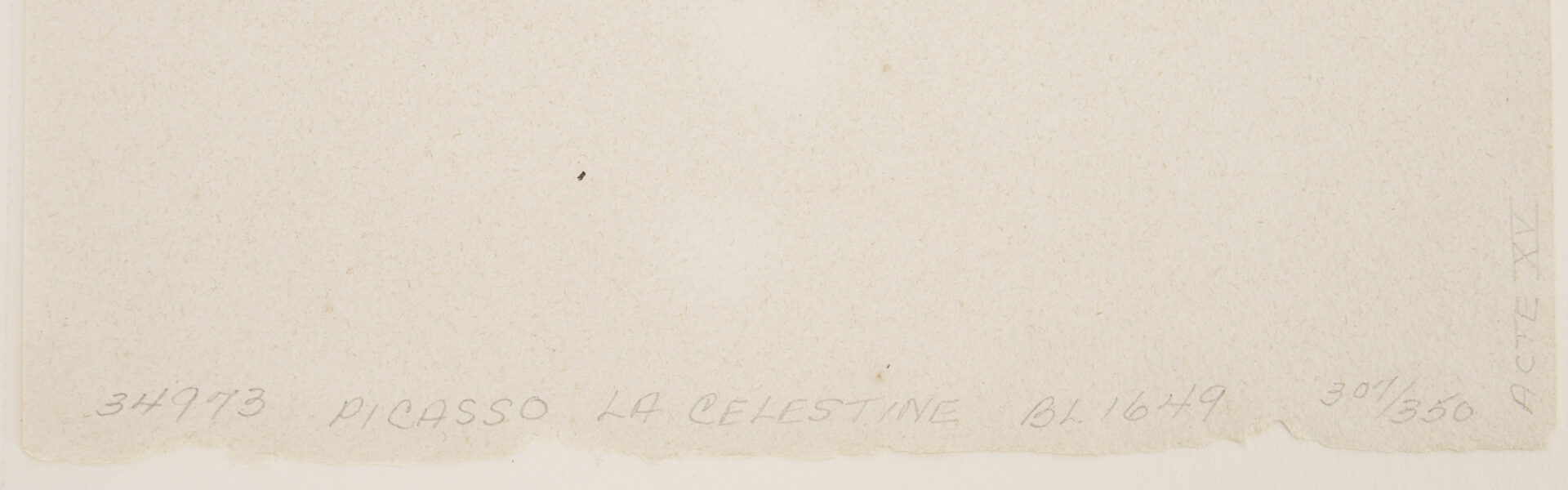 Lot 745: Picasso Etching, Greek Flautist & Nude Dancer from La Celestine, 1971