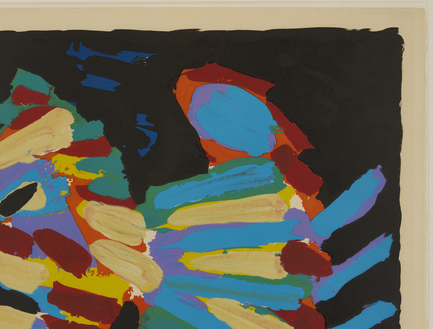 Lot 746: Karel Appel Signed Lithograph, Fighting Cat