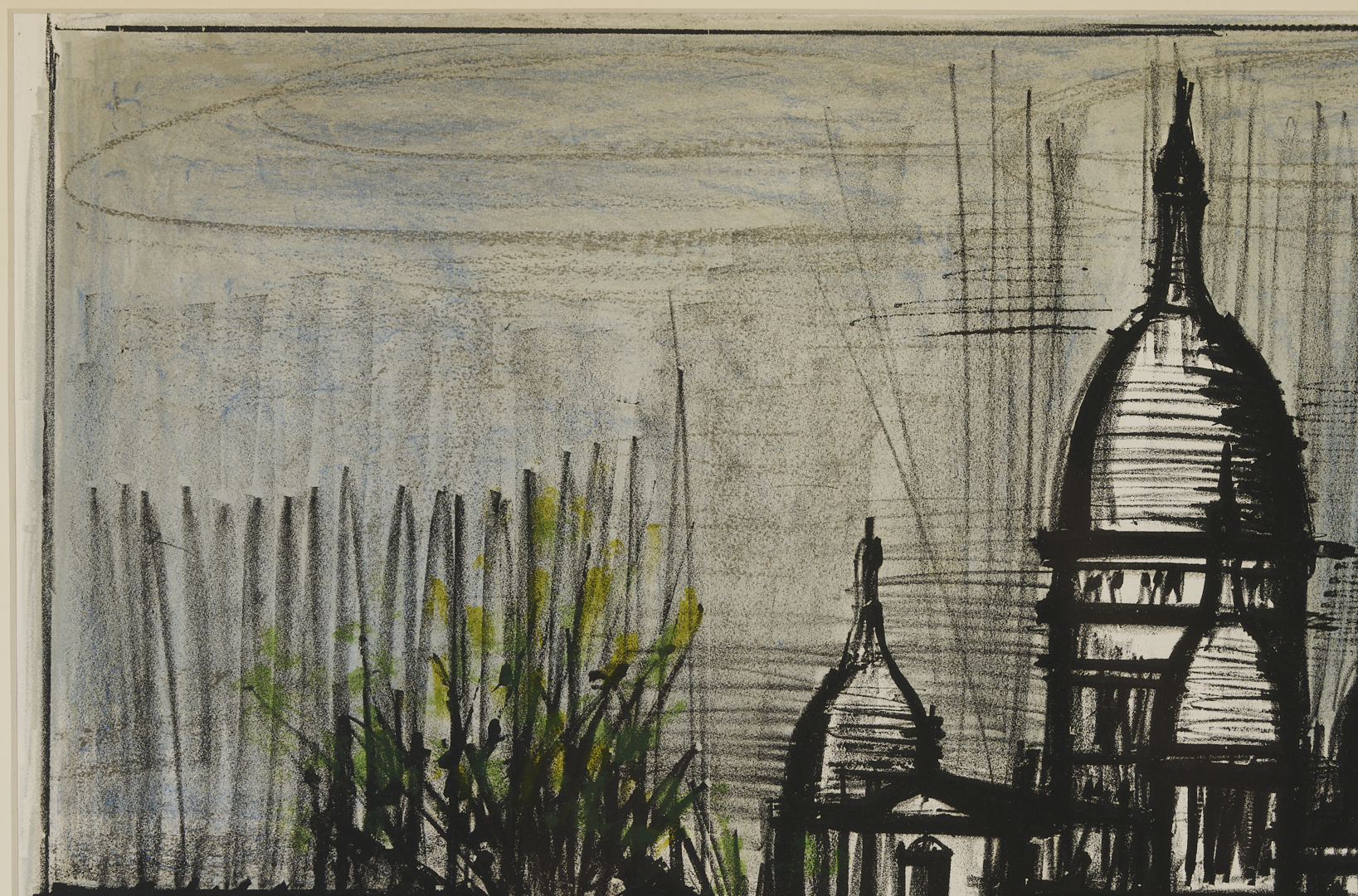 Lot 747: Bernard Buffet Signed Lithograph, Paris Le Sacre Coeur
