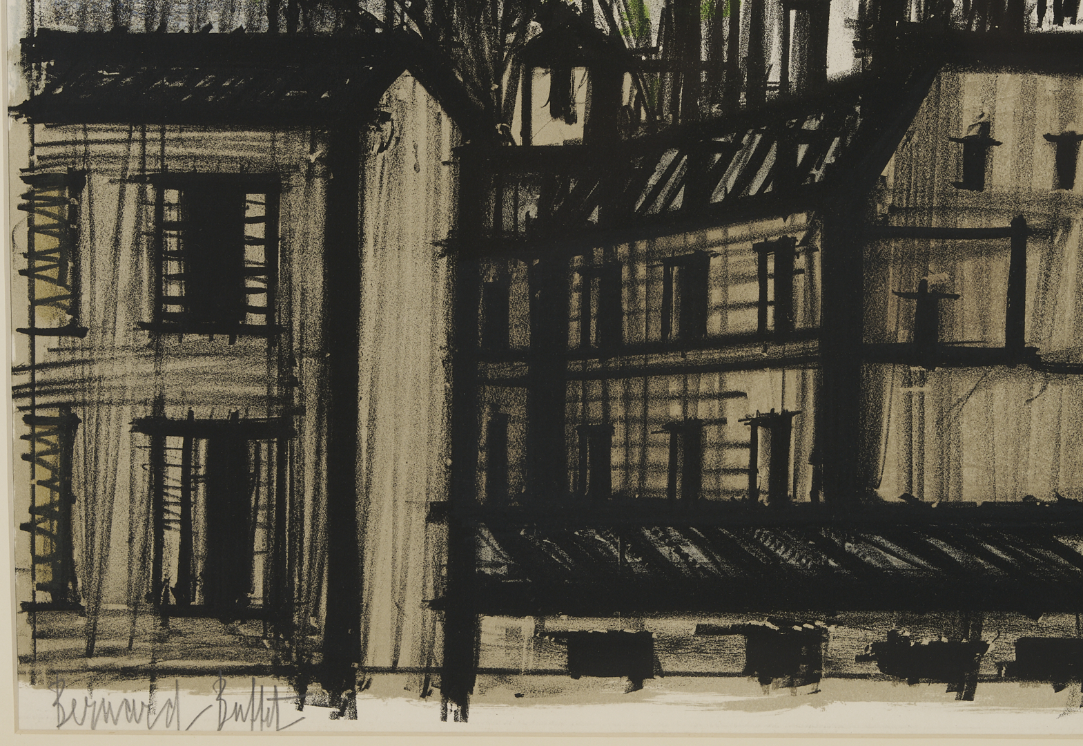 Lot 747: Bernard Buffet Signed Lithograph, Paris Le Sacre Coeur