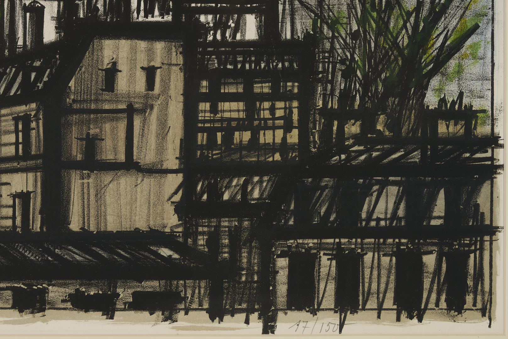 Lot 747: Bernard Buffet Signed Lithograph, Paris Le Sacre Coeur